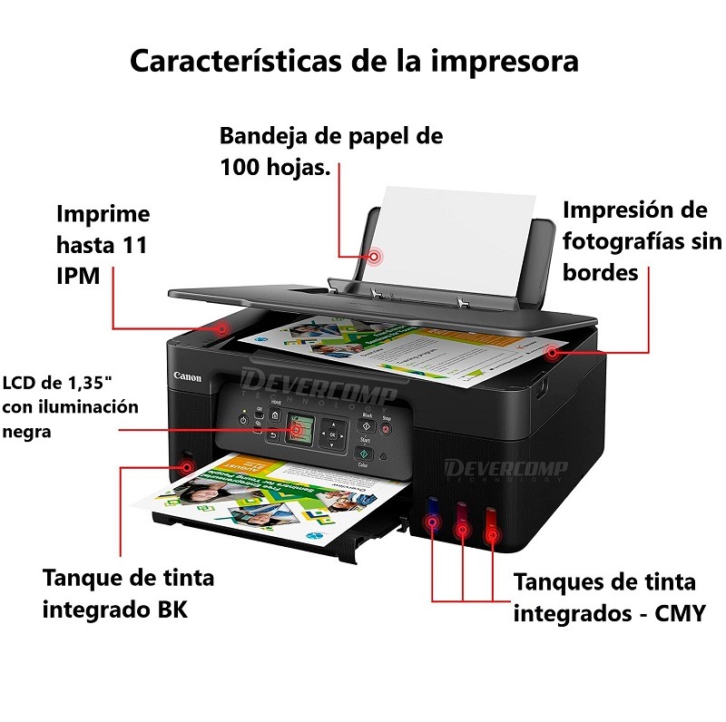 IMPRESORA MULTIFUNCIONAL CANON G3170